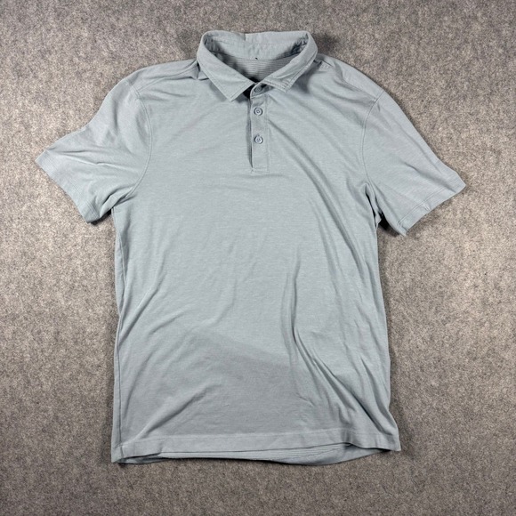 lululemon athletica Other - Lululemon Evolution Polo Shirt Mens Blue Gray Short Sleeve Golf Performance M